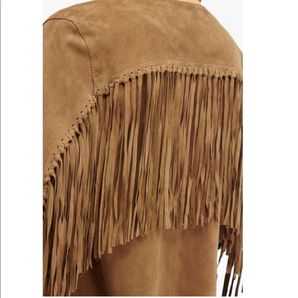 Honey 75fne real leather Suede Ls 20 Tan Jacket French connection - Picture 4 of 13